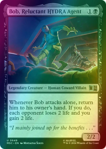 Bob, Reluctant HYDRA Agent [649] [Jumpstart] [Marvel Super Heroes: Commander] [Foil]