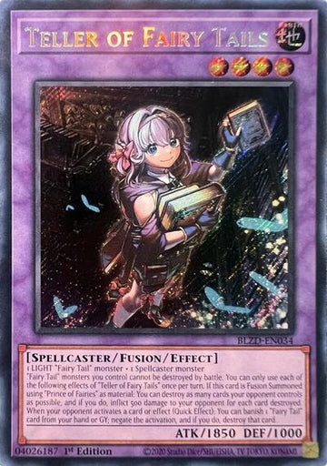 Teller of Fairy Tails - BLZD-EN034 - Secret Rare - 1st Edition