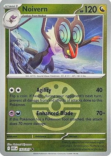 Noivern - Friend Ball - 157/217 - Uncommon [me025-157] [Reverse Holo]