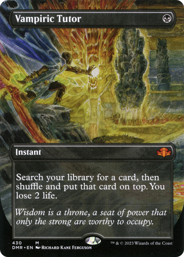 Vampiric Tutor (DMR-430) - Dominaria Remastered (Borderless)