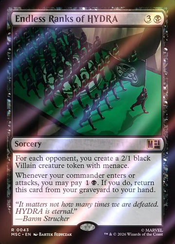 Endless Ranks of HYDRA [43] [Marvel Super Heroes: Commander] [Surge Foil]
