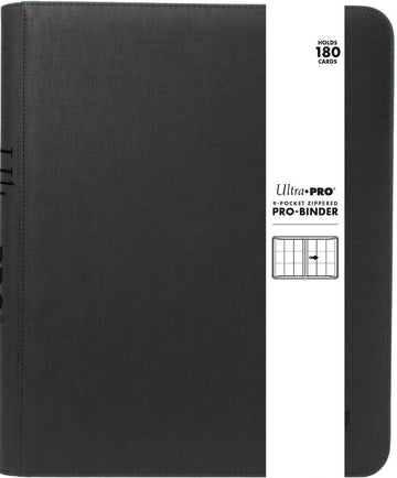 Ultra Pro Premium Zippered PRO-Binder - 9-Pocket - Black