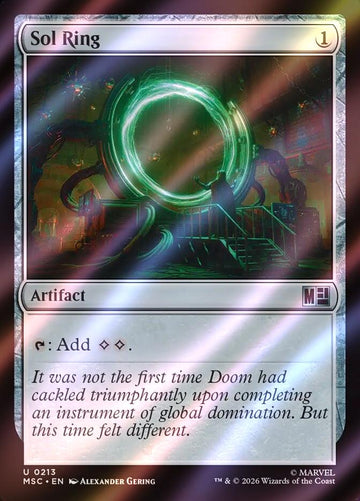 Sol Ring (Villains) [213] [Marvel Super Heroes: Commander] [Surge Foil]