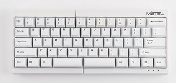 Mistel Barocco White 60% RGB Double Shot PBT Mechanical Keyboard