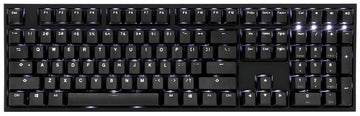Ducky One 2 Black Case White LED Double Shot PBT Mechanical Keyboard