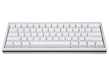 Vortex POK3R Silver LE Black Border RGB LED 60% Double Shot PBT Mechanical Keyboard