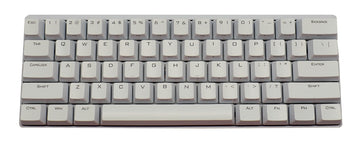 Vortex POK3R White Case Blue LED 60% Double Shot PBT Mechanical Keyboard