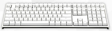 Ducky One 2 White Case White LED Double Shot PBT Mechanical Keyboard
