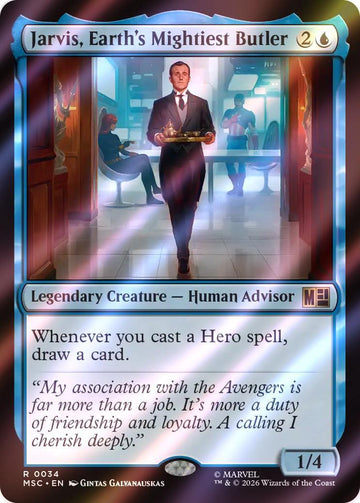 Jarvis, Earth's Mightiest Butler [34] [Marvel Super Heroes: Commander] [Surge Foil]