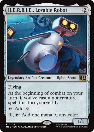 H.E.R.B.I.E., Lovable Robot [106] [Marvel Super Heroes: Commander] [Non-Foil]