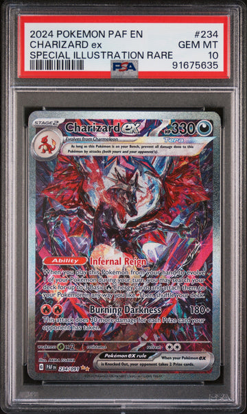PSA 10 2024 POKEMON PAF EN-PALDEAN FATES #234 CHARIZARD ex SPECIAL ILLUSTRATION RARE