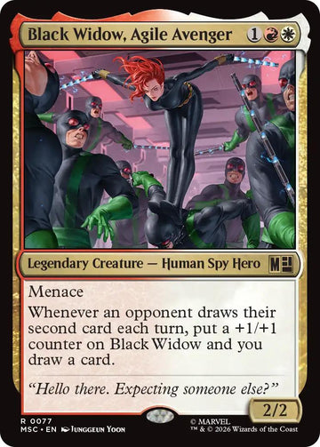 Black Widow, Agile Avenger [77] [Marvel Super Heroes: Commander] [Non-Foil]