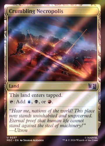Crumbling Necropolis [237] [Marvel Super Heroes: Commander] [Surge Foil]