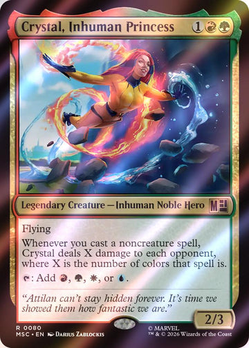 Crystal, Inhuman Princess [80] [Marvel Super Heroes: Commander] [Surge Foil]