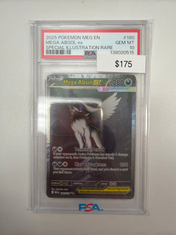 Pokemon Mega Absol ex 180/132 PSA 10