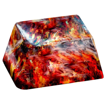Resixteen Volcano Tab Wood & Resin 1.5u OEM Artisan Keycap