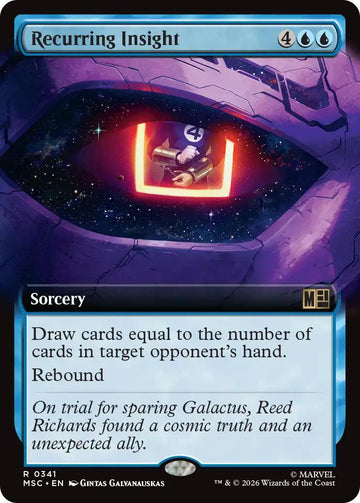 Recurring Insight [341] [Extended Art] [Marvel Super Heroes: Commander] [Non-Foil]