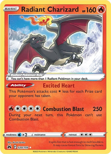 Radiant Charizard - 020/159 - (SWSH: Crown Zenith)