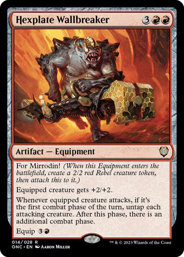 Hexplate Wallbreaker - 14 - (Commander: Phyrexia: All Will Be One)