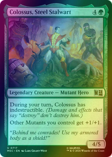 Colossus, Steel Stalwart [717] [Jumpstart] [Marvel Super Heroes: Commander] [Foil]