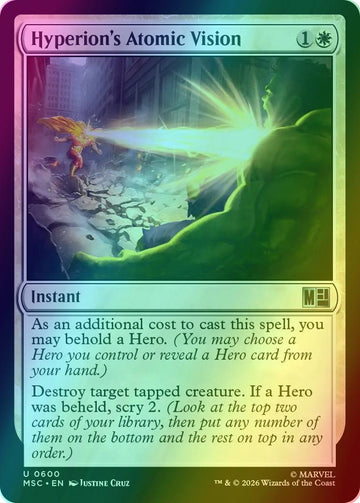 Hyperion's Atomic Vision [600] [Jumpstart] [Marvel Super Heroes: Commander] [Foil]