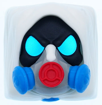 Hot Keys Project HKP Skull Face Mountain White Artisan Keycap