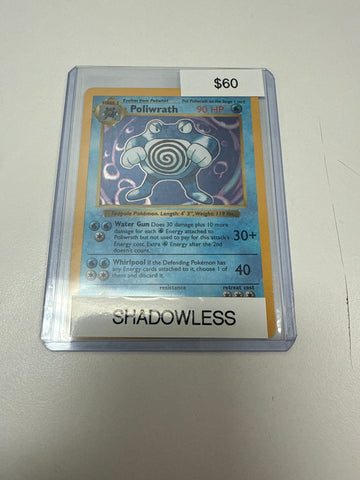 Pokemon Poliwrath Shadowless Holo #13/102