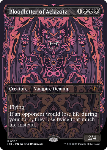 Bloodletter of Aclazotz (LCI-336) - The Lost Caverns of Ixalan: (borderless) (Borderless) Foil