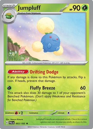 Jumpluff 3 Sv02 Paldea Evolved Holofoil