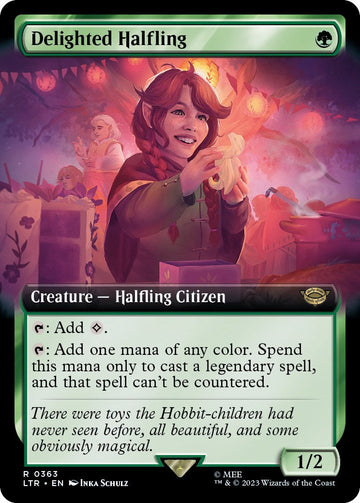 Delighted Halfling (Extended Art) - 363 - (Universes Beyond: The Lord of the Rings: Tales of Middle-earth)