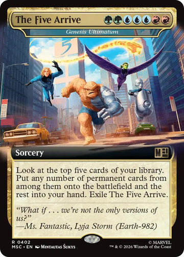The Five Arrive - Genesis Ultimatum [402] [Extended Art] [Marvel Super Heroes: Commander] [Non-Foil]