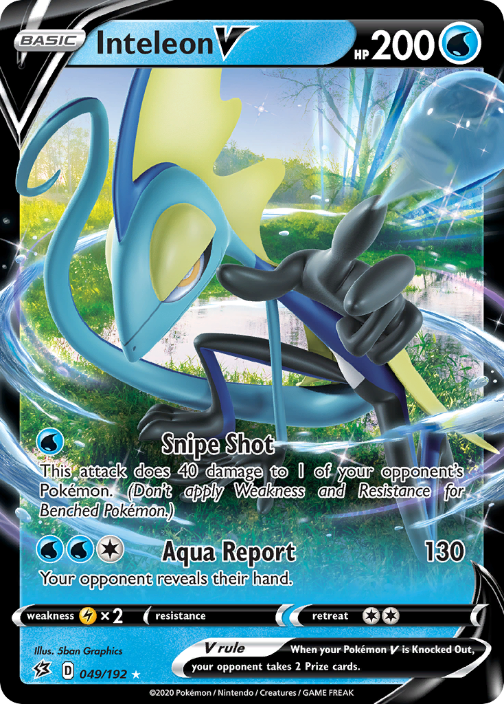 Inteleon V 49 192 Rebel Clash Holofoil