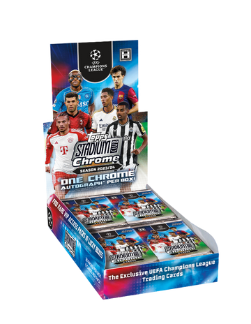 2023/24 Topps UEFA Club Competitions Stadium Club Chrome Soccer Hobby Box