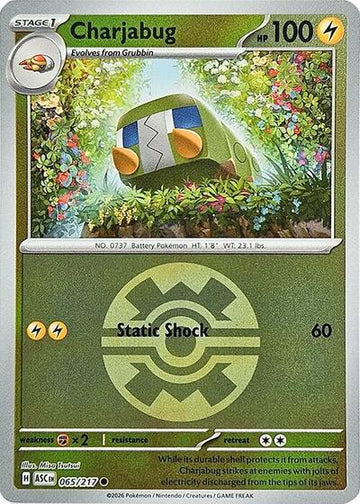 Charjabug - Quick Ball - 065/217 - Common [me025-065] [Reverse Holo]