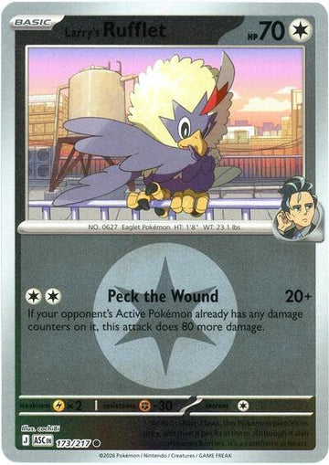 Larry's Rufflet - Energy Symbol Pattern - 173/217 - Common [me025-173] [Reverse Holo]