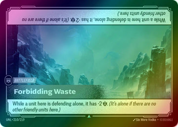 Forbidding Waste - 210/219 [Unleashed] [Foil]