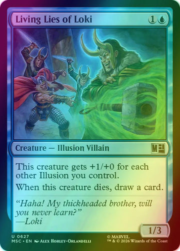 Living Lies of Loki [627] [Jumpstart] [Marvel Super Heroes: Commander] [Foil]