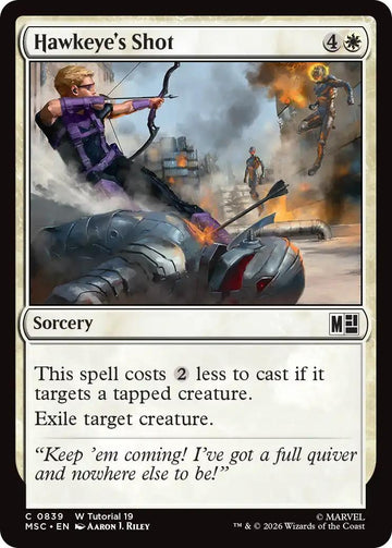 Hawkeye's Shot [839] [Beginner Box] [Marvel Super Heroes: Commander] [Non-Foil]