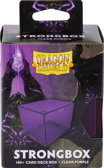 Dragon Shield Strongbox Deck Case - 100+ - Clear Purple