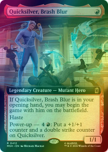 Quicksilver, Brash Blur [412] [Extended Art] [Marvel Super Heroes] [Foil]
