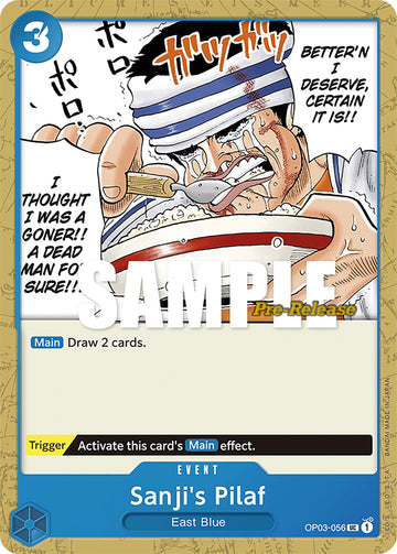 Sanji's Pilaf - OP03-056 - (Pillars of Strength Pre-Release Cards)