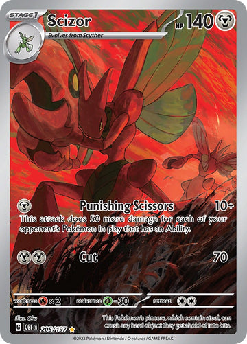 Scizor - 205/197 - 205/197 - (SV03: Obsidian Flames)
