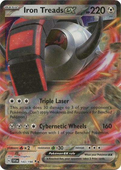 Iron Treads ex - 143/198 - SV01: Scarlet & Violet Base Set