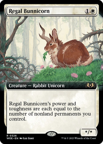 Regal Bunnicorn (Extended Art) [WOE] - Near Mint