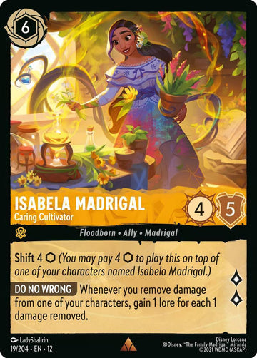 Isabela Madrigal - Caring Cultivator - 19/204 [Wilds Unknown] [Non-Foil]