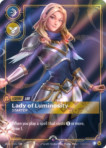 Lady of Luminosity (Lux) - 021/024 [Riftbound Organized Play Promotional Cards] [Foil]