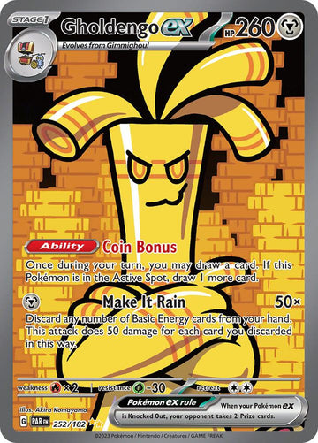 Gholdengo ex - 252/182 - SV04: Paradox Rift
