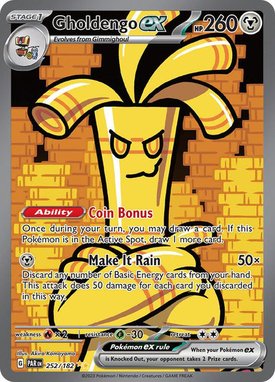 Gholdengo ex - 252/182 - SV04: Paradox Rift