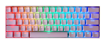 KBParadise V60 The 2 White RGB LED 60% Double Shot PBT Hotswap Mechanical Keyboard