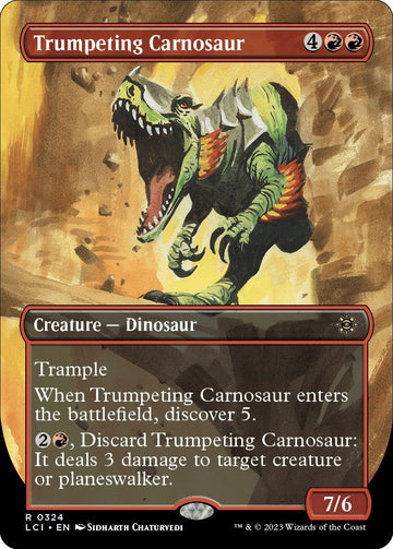 Trumpeting Carnosaur (Borderless) [LCI] - Near Mint
